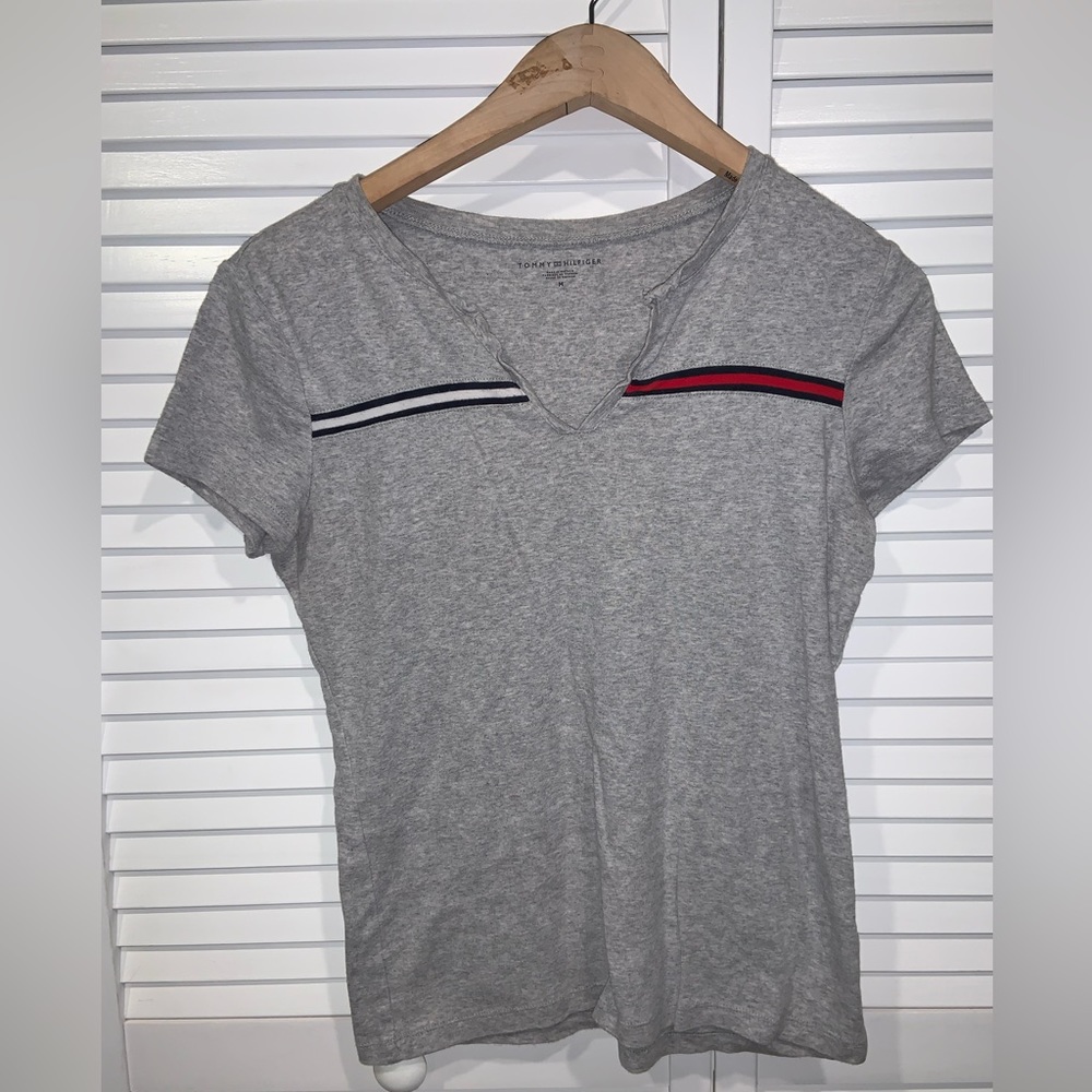 Tommy Hilfiger Short Sleeve Gray Shirt Medium